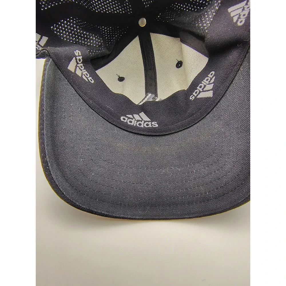 Adidas Black Baseball Cap‎ Flex Fit Logo Performance Sportswear Golf Hat